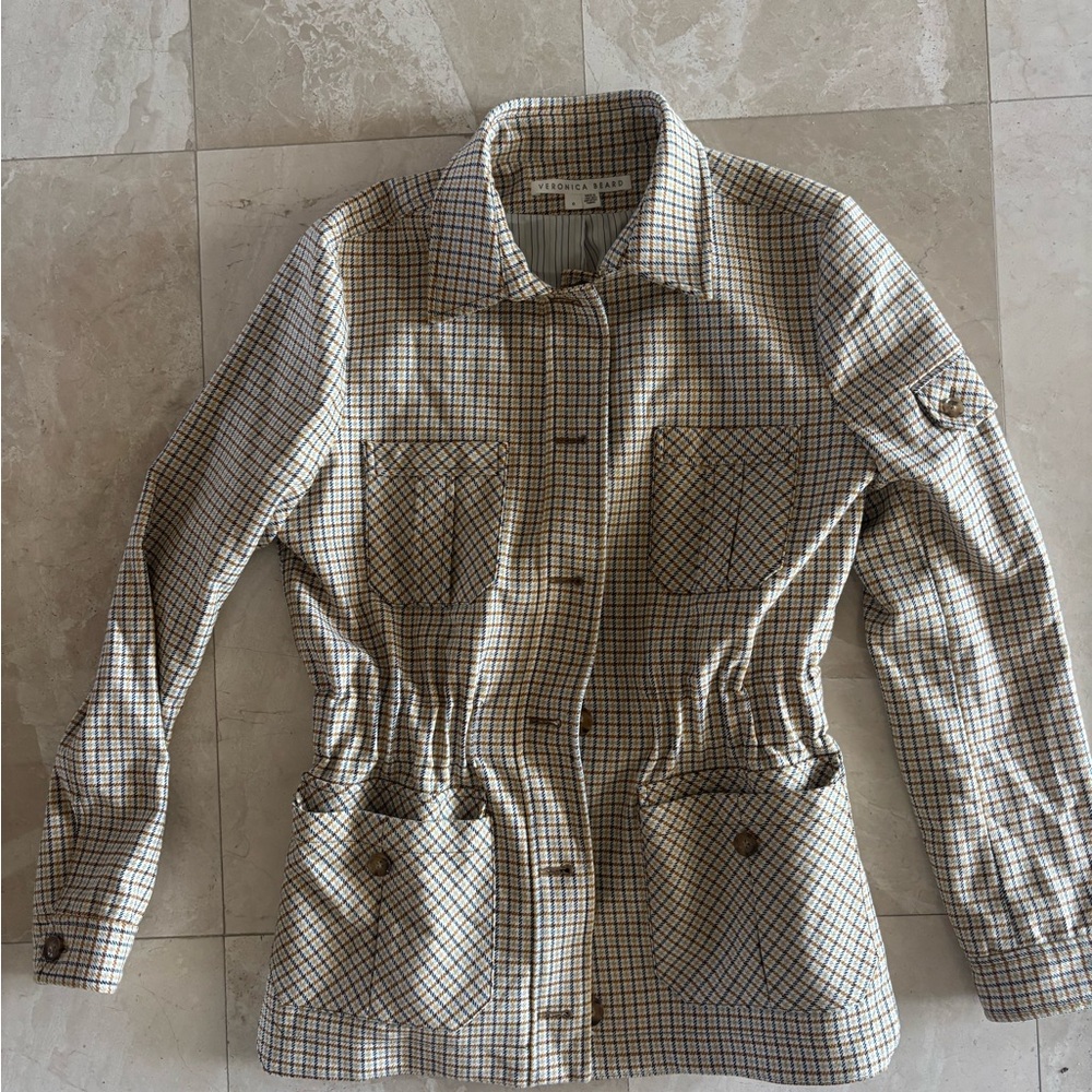 Veronica Beard Multicolor Houndstooth Jacket - image 1